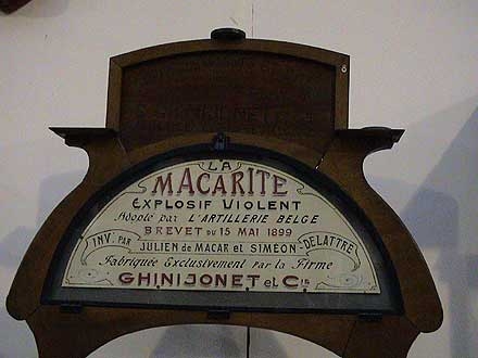 macarite; explosif utilis pour dtruire le pont de Vis en 1914