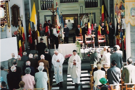 la messe d'hommage aux combattants avec l'Abb Vincent Baguette