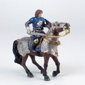 80752 Iron-Heart sur cheval de bataille bleu